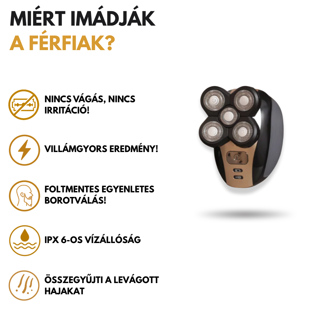 GentlCare 5 az 1-ben TeljesTest Borotva